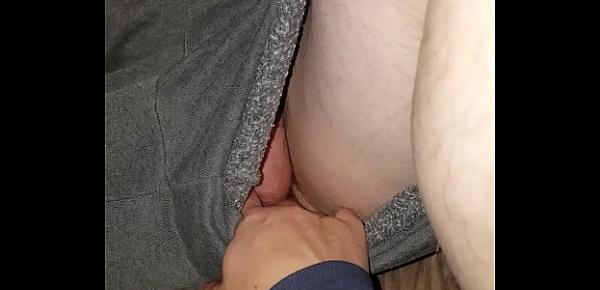  Finally got to fuck with him in his sleep! Not quite a facial but still fun!